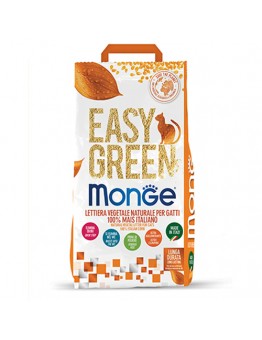 Monge Easy Green – Натурална, растителна котешка тоалетна със 100% царевица – 10 л. - 3.8 кг.