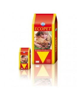 Ecopet  Energy  25/12 - гранулирана суха пълноценна храна за кучета с повишена физическа активност - 15 кг.
