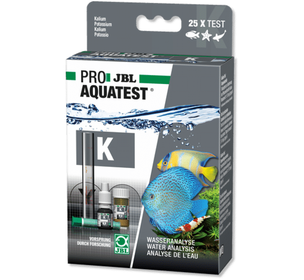 'JBL Proaquatest K Potassium - тест за измерване нивото на калий във водата 25 бр. теста 2413000