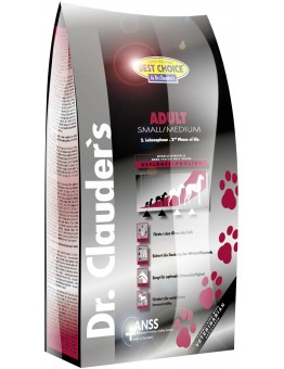 Dr. Clauder's - Adult Small and Medium – Супер премиум суха, гранулирана храна за кучета от малки и средни породи - 1 кг.