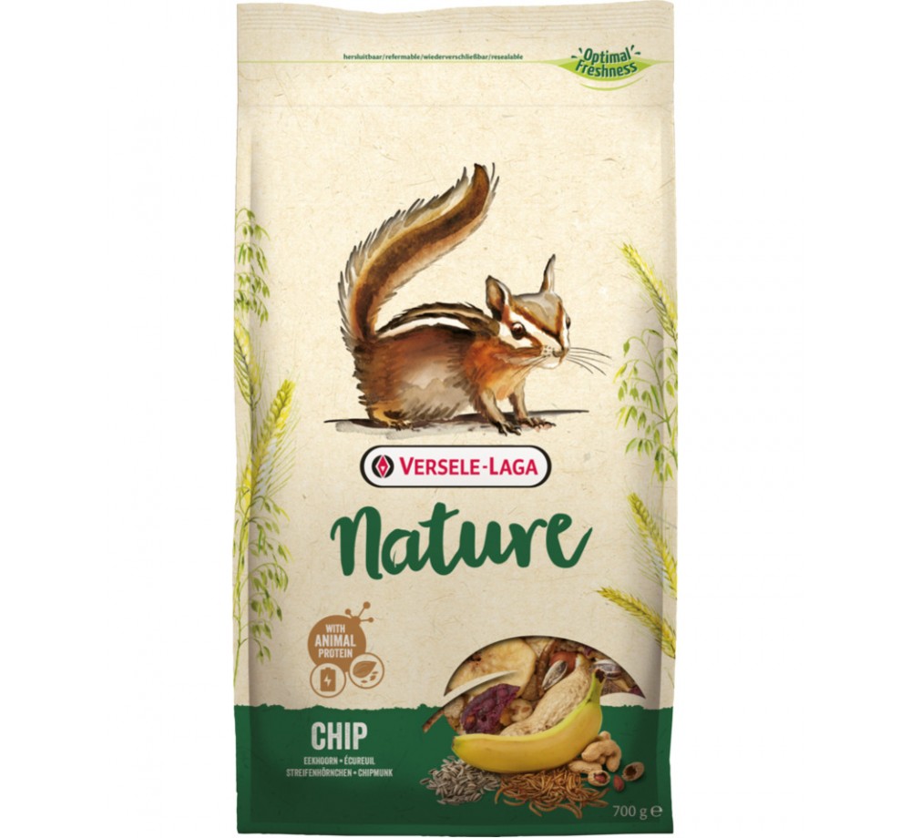 Versele Laga Nature Chip - пълноценна храна за катерички - 0.7 кг. Versele Laga Nature Chip - пълноценна храна за катерички - 0.7 кг.