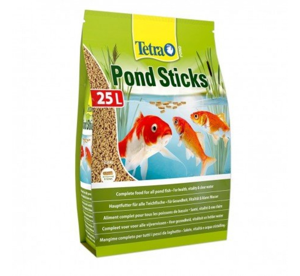 Tetra Pond Sticks - Пълноценна храна за ежедневно хранене на всички езерни риби над 15 см. - 25000 мл.