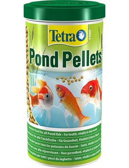 Tetra Pond Pellets - Пълноценна плаваща пелетна храна за ежедневно хранене на всички видове езерни риби - 1000 ml.