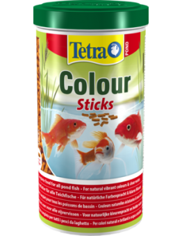 Tetra Pond Colour Sticks - Плаваща пълноценна храна за по-ярко оцветени езерни риби - 1000 мл.