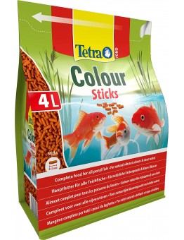 Tetra Pond Colour Sticks - Плаваща пълноценна храна за по-ярко оцветени езерни риби - 4000 мл.