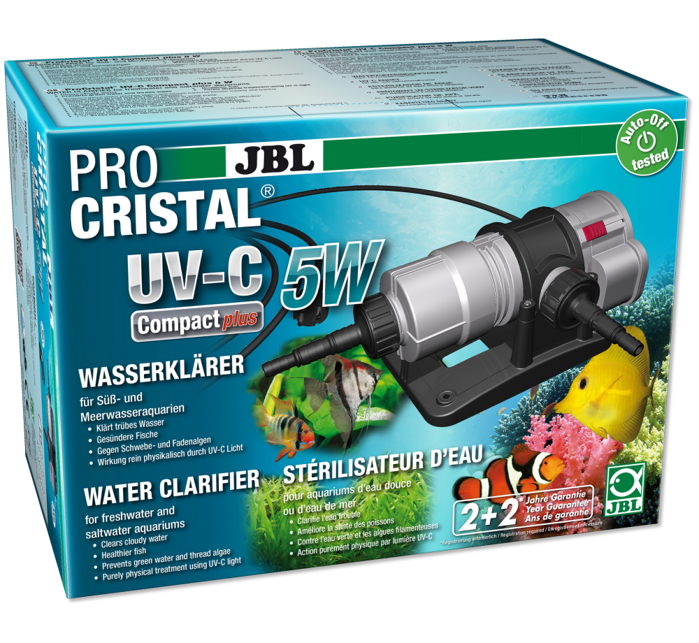 JBL AquaCristal UV-C 5W SERIES II- UV лампа за пречистване водата в градински езера до 3000 л. и морски и сладководни аквариуми от 200 до 400 л. - 6047000 JBL AquaCristal UV-C 5W SERIES II- UV лампа за пречистване водата в градински езера до 3000 л. и морски и сладководни аквариуми от 200 до 400 л. - 6047000