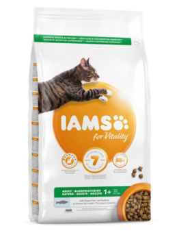 Iams Adult Ocean Fish - Неустоима, пълноценна храна за котки над 1 година с океанска риба - 0.8 кг.