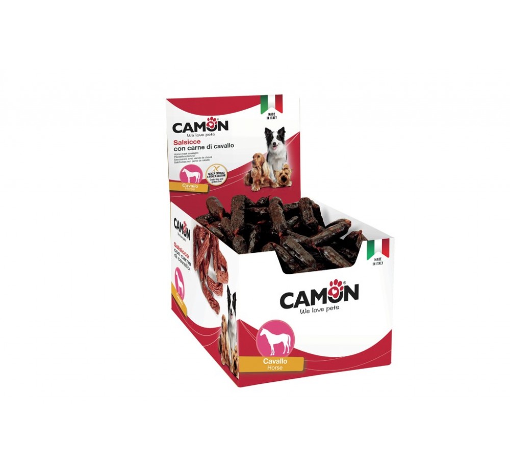Camon - Деликатесно лакомство - Саламчета с конско месо - (цената е за 1 бр.) Camon - Деликатесно лакомство - Саламчета с конско месо - (цената е за 1 бр.)
