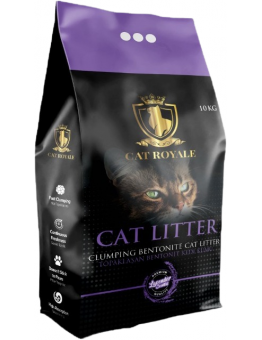 GEOCLAY Cat Royale Lavender - Висококачествен бял бентонит с аромат на Лавандула - 5 кг.