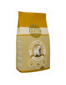 Araton Adult All Breeds with Lamb & Rice - пълноценна балансирана суха храна за кучета от всички породи над 1 година с агнешко месо - 15 кг.