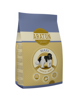 Araton Adult Maxi with Chicken - пълноценна балансирана суха храна за кучета от едрите породи над 1 година с пилешко месо - 15 кг.