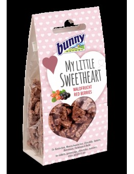 Bunny My Little Sweetheart Red Berries - Бисквити с горски плодове за декоративни зайчета и други гризачи - 30 гр.