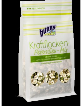 Bunny Power flakes Parsley Mix - Подсилваща хранителна добавка с магданоз - допълваща храна за декоративни зайчета и други гризачи - 100 гр.