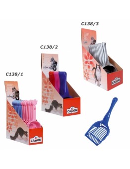 Camon - Лопатка за котешка тоалетна - 28х14 см. (розова, синя)