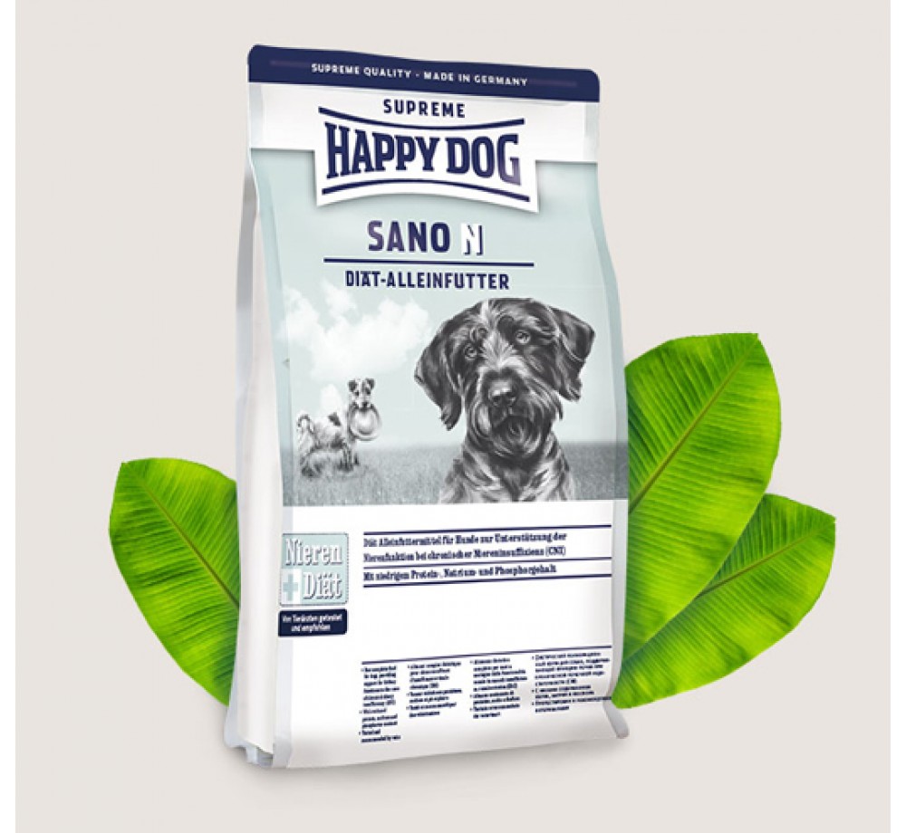 HAPPY DOG Sano Croq N - Диетична суха храна за израстнали кучета при проблеми с черения дроб, сърцето и бъбреците -  7.5 кг.