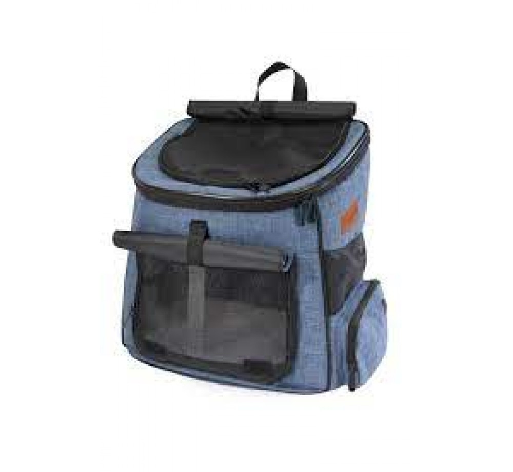 Camon - Camon Backpack Carrier Blue - Мека транспортна раница за домашни любимци. - 38x25x35h см.