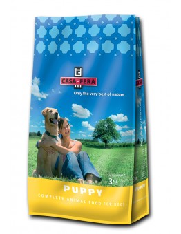 CASA FERA - Puppy - Суха храна за подрастващи кученца от всички породи с пиле, ориз и цвекло - 3 кг.