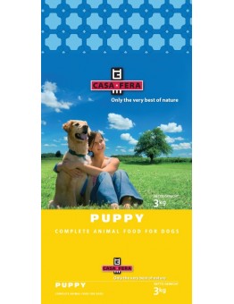 CASA FERA - Puppy - Суха храна за подрастващи кученца от всички породи с пиле, ориз и цвекло - 12.5 кг.