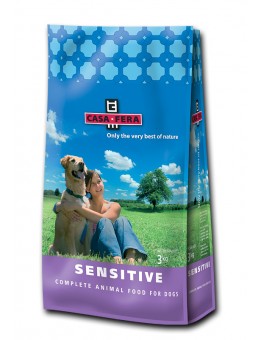 CASA FERA - Adult Sensitive - Суха храна за израстнали, чувствителни към алергии  кучета от всички породи с агне, ориз и цвекло - 3 кг.
