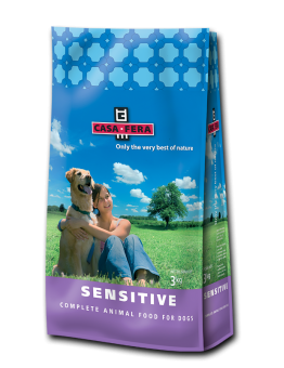 CASA FERA - Adult Sensitive - Суха храна за израстнали, чувствителни към алергии  кучета от всички породи с агне, ориз и цвекло - 12.5 кг.