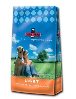 CASA FERA - Light - Суха храна за израстнали, кучета от всички породи склонни към напълняване с пиле, ориз и цвекло - 3 кг.