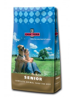 CASA FERA - Senior - Суха храна за кучета от всички породи над 8 години с пиле, ориз и цвекло - 3 кг.