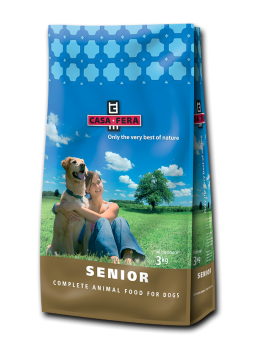 CASA FERA - Senior - Суха храна за кучета от всички породи над 8 години с пиле, ориз и цвекло - 12.5 кг.