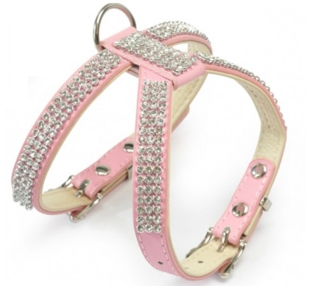 Camon - Нагръдник "STRASS" G3 PINK Ø 32/40  см.