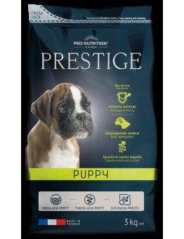 Flatazor Prestige Puppy - Пълноценна храна за подрастващи кучета до 1 година от всички породи, както и за женски кучета от всички породи в края на бременността или в периода на кърмене - 3 кг.