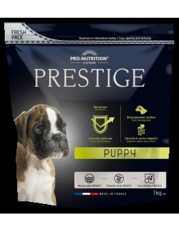 Flatazor Prestige Puppy - Пълноценна храна за подрастващи кучета до 1 година от всички породи, както и за женски кучета от всички породи в края на бременността или в периода на кърмене - 1 кг.