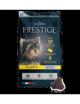 Flatazor PRESTIGE Puppy Mini - Пълноценна храна за подрастващи кучета до 1 година от MINI породи, както и за женски кучета от MINI породи в края на бременността или в периода на кърмене с птиче месо - 3 кг.
