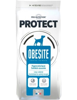 Flatazor Pro-Nutrition Protect Obesite - Пълноценна, високо протеинна (75%),диетична храна за кучета с наднормено тегло над 1 година,с ниска калоричност, с патица, пуйка и свинско месо - 12 кг.