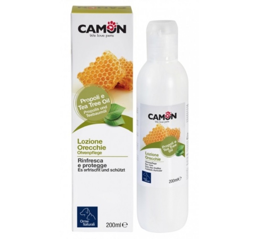 Camon - Лосион за куче и котка за уши с прополис - 200 ml. Camon - Лосион за куче и котка за уши с прополис - 200 ml.