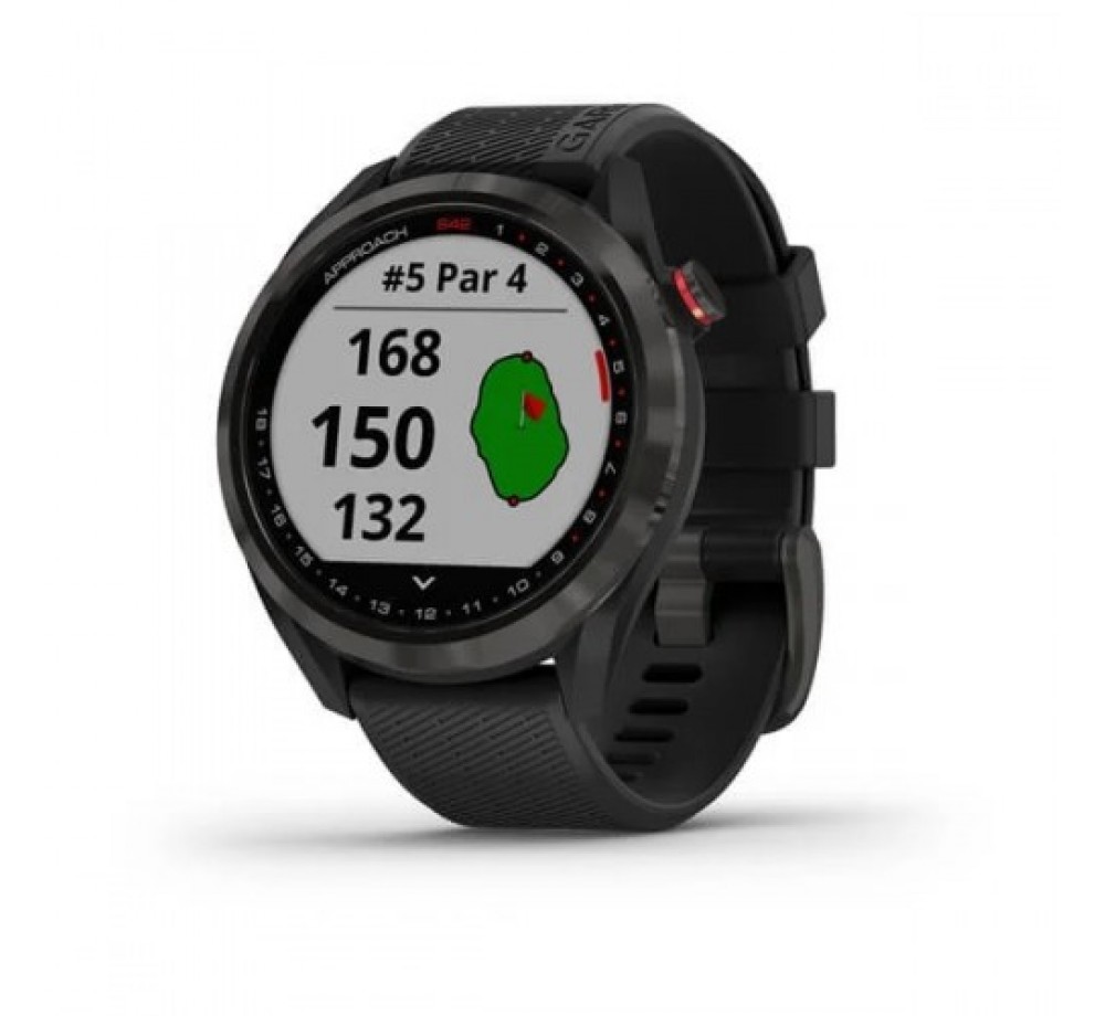 GARMIN APPROACH® S42 - Лесен за използване часовник за голф - Модел: 010-02572-02 - със сива, бяла или пясъчна каишка