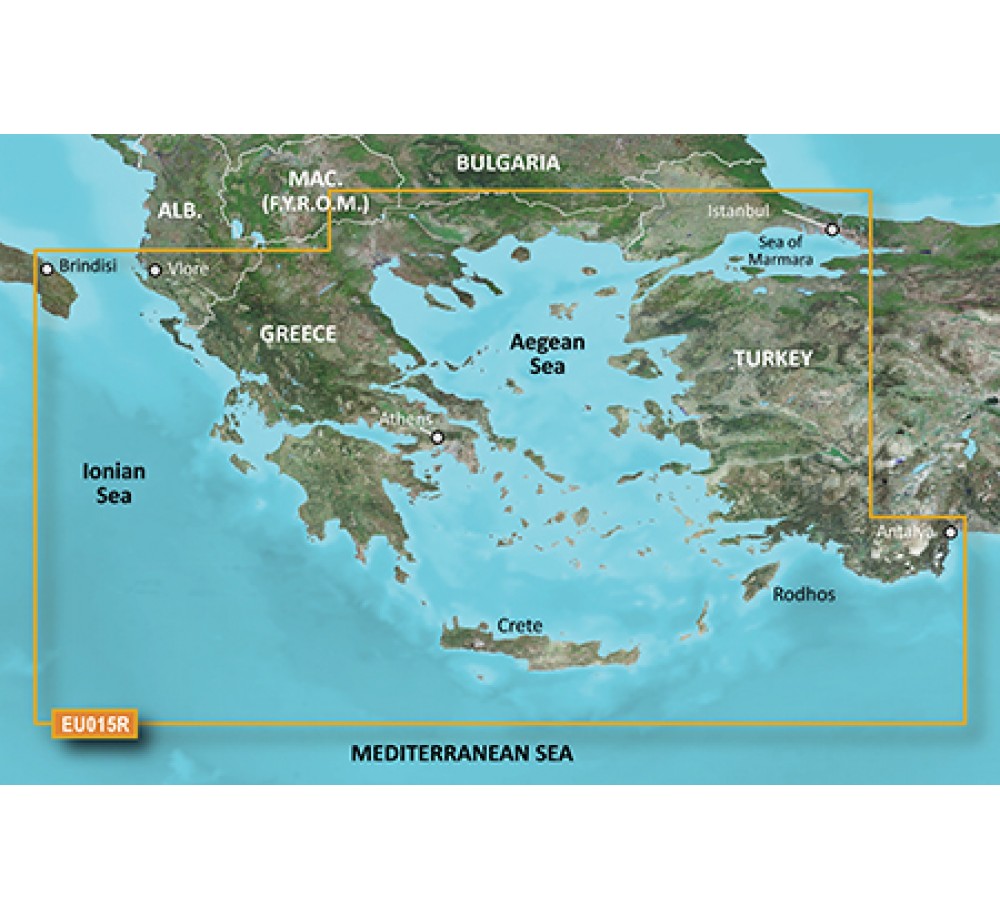 GARMIN - BLUECHART G2 - карта за Егейско море - Модел: 010-C0773-20