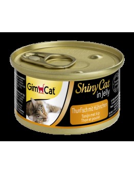 GimCat Shiny Cat - Консерви за котки - риба тон и пиле в желе - 70 гр.