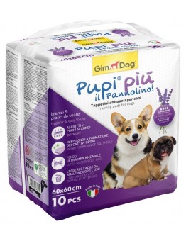 GimDog® Pupi Piú Кучешки пелени с аромат на лавандула - 60х60 см. - 10 бр.