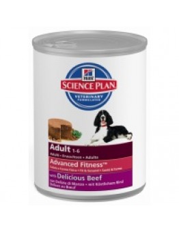 Hill's - Science Plan Canine Adult Beef - високо качествена консерва за кучета от всички породи над 1 година с телешко месо - 370 гр.