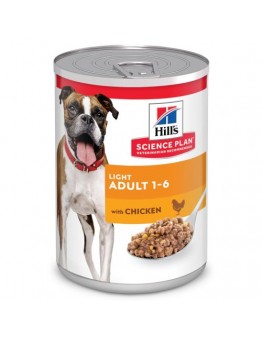 Hill's - Science Plan Canine Adult Light – пълноценна храна за възрастни кучета от всички породи над 1 година, склонни към напълняване с пилешко месо - 370 гр.