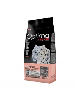 Visan Optima Cat Adult Salmon & Potato (GRAIN FREE) - супер премиум храна със сьомга и картофи за котки над 1 година - 2 кг.