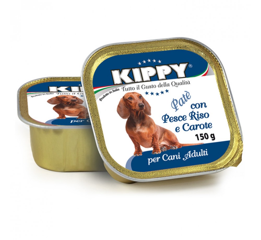 Kippy with Fish, Rice and Carrots - пастет за кучета с бяла риба, ориз и моркови - 300 гр.