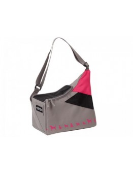 Nobby - Tasche "KAIMAN Small Pets" - Транспортна чанта за домашни любимци - 33x15x32 см. - сиво/розова