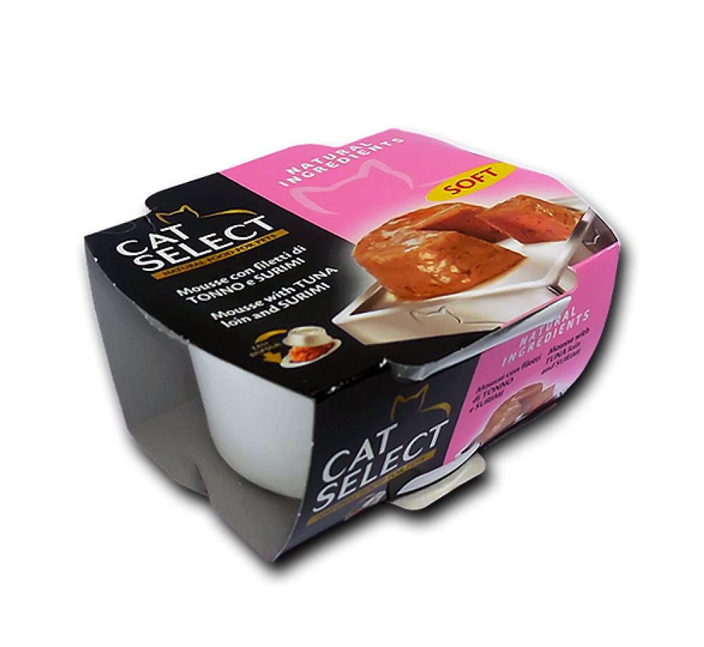 Cat Select - ПАСТЕТ - РИБА ТОН И РАЦИ - 0.100 кг.