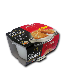 Cat Select - ПАСТЕТ - ПИЛЕ С ЧЕРЕН ДРОБ - 0.100 кг.