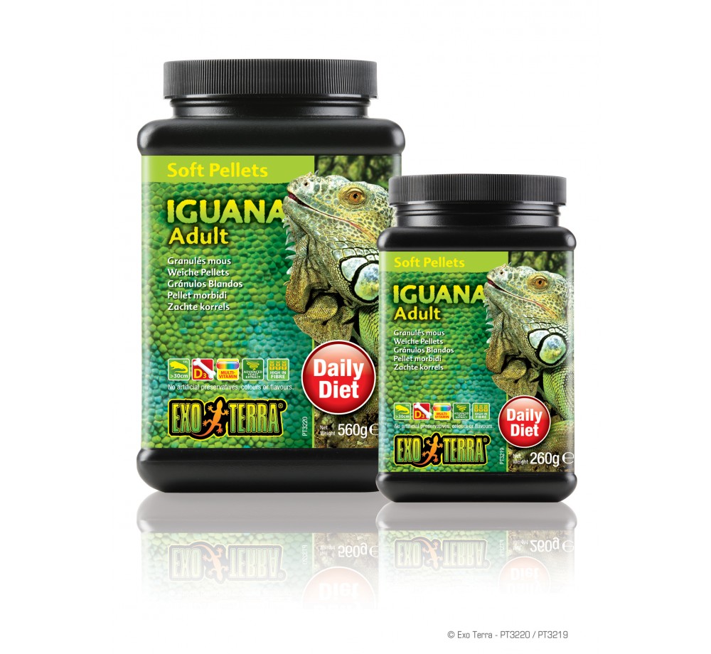 Exo Terra - Soft Pellets Adult Iguana Food - Пълноценна и балансирана храна за възрастни игуани - 260 гр. Exo Terra - Soft Pellets Adult Iguana Food - Пълноценна и балансирана храна за възрастни игуани - 260 гр.