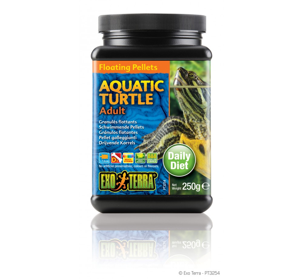 Exo Terra Aquatic Turtle Food Adult - Пълноценна и балансирана храна за възрастни водни костенурки - 250 гр.