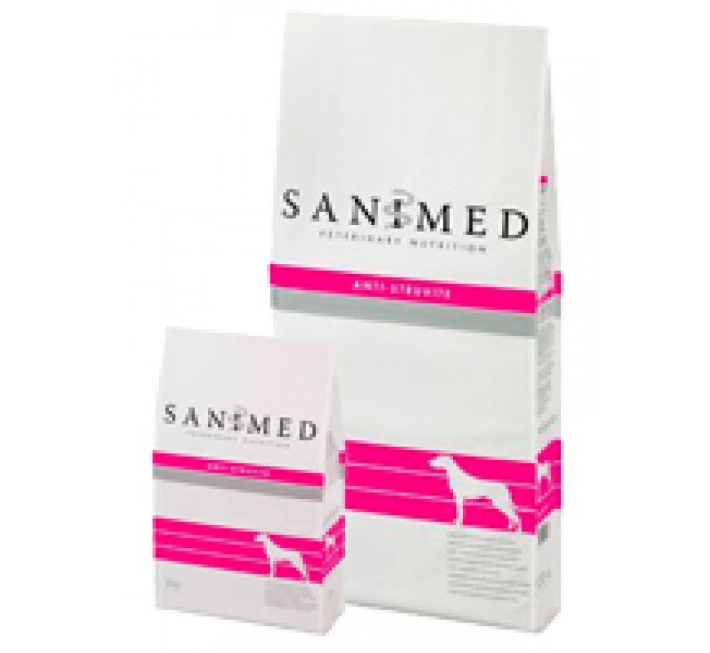 Sanimed - ANTI - STRUVITE - лечебна храна за кучета над 1 година с проблемен оринален тракт - 3 кг.