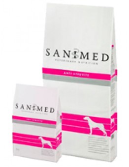 Sanimed - ANTI - STRUVITE - лечебна храна за кучета над 1 година с проблемен оринален тракт - 12.5 кг.