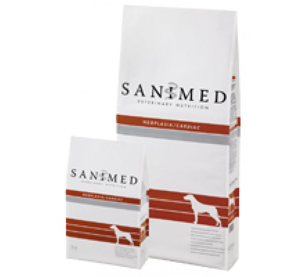 Sanimed - NEOPLASIA / CARDIAC - лечебна храна за кучета над 1 година със сърдечни и ракови проблеми - 3 кг. Sanimed - NEOPLASIA / CARDIAC - лечебна храна за кучета над 1 година със сърдечни и ракови проблеми - 3 кг.