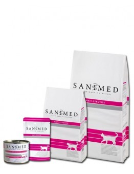 Sanimed - CAT ANTI - STRUVITE - лечебна храна за котки над 1 година с проблемен оринарен тракт - 4.5 кг.